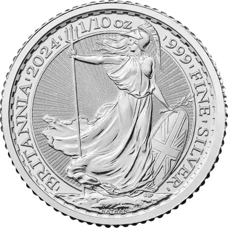 Moneda Argint: 1/10 oz Britannia Charles III 2024