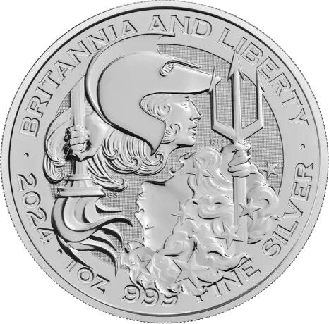 Moneda Argint: 1 oz Britannia and Liberty 2024