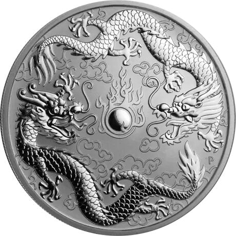 Moneda Argint: 1 oz Double Dragon Silver