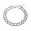 Bratara Argint Cuban Link cu Pietre Zirconia - SORELLY