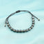 Bratara Aur 14k Snur Bile si Hematit Cilindric Gri 5mm - SORELLY