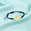 Bratara Aur 14k Snur Negru cu Banut - SORELLY