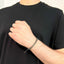 Bratara Aur 14k Snur Bile si Hematit Cilindric Gri 5mm - SORELLY