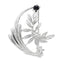 Brosa Argint Floare Astrala