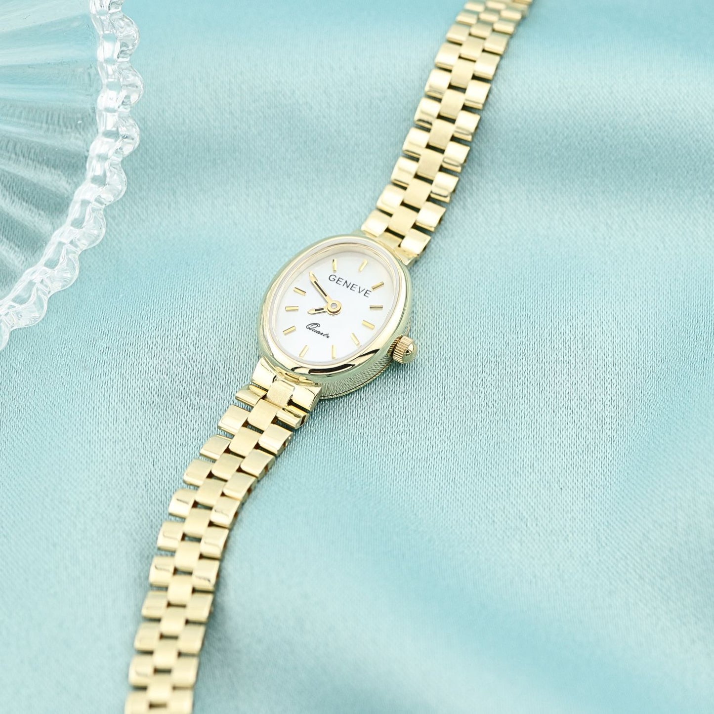 Ceas Aur 14k Geneve Cadran Alb - SORELLY