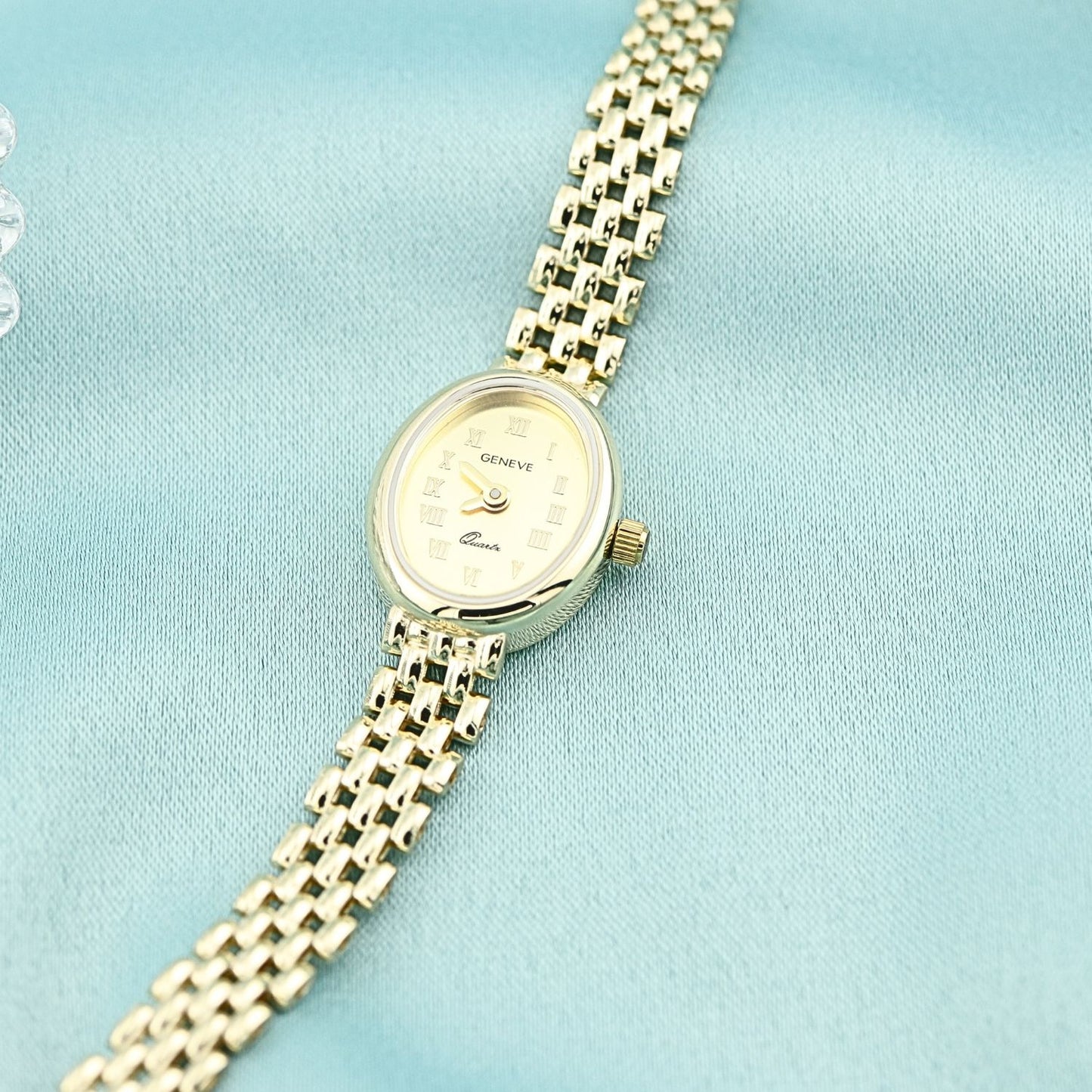 Ceas Aur 14k Geneve Cadran Oval - SORELLY