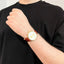 Ceas Aur 14k Geneve Barbati Curea Maro - SORELLY