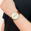 Ceas Aur 14k Geneve Barbati Curea Maro - SORELLY