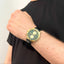 Ceas Aur 14k Geneve Curea Neagra - SORELLY