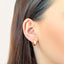 Cercei Argint Placat cu Aur Veriga Model Geometric - SORELLY