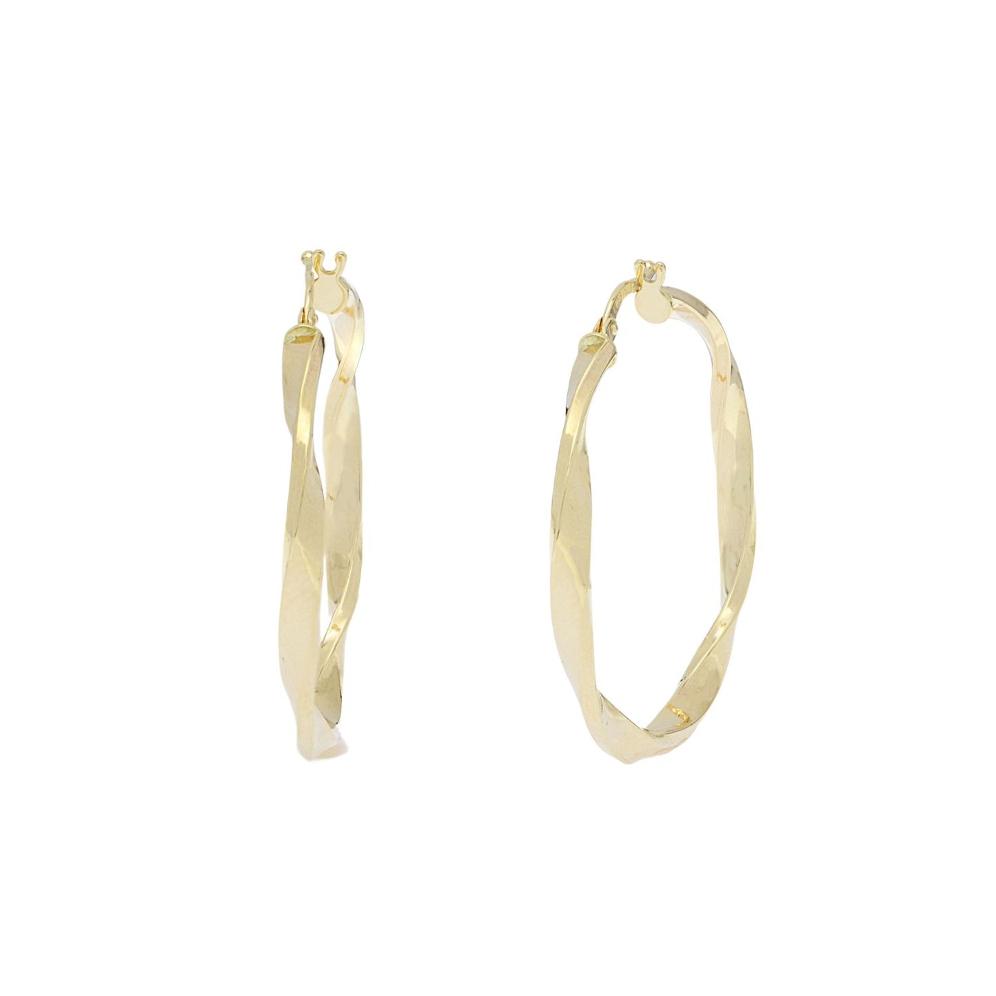 Cercei Aur 14k Creole Ondulate - SORELLY