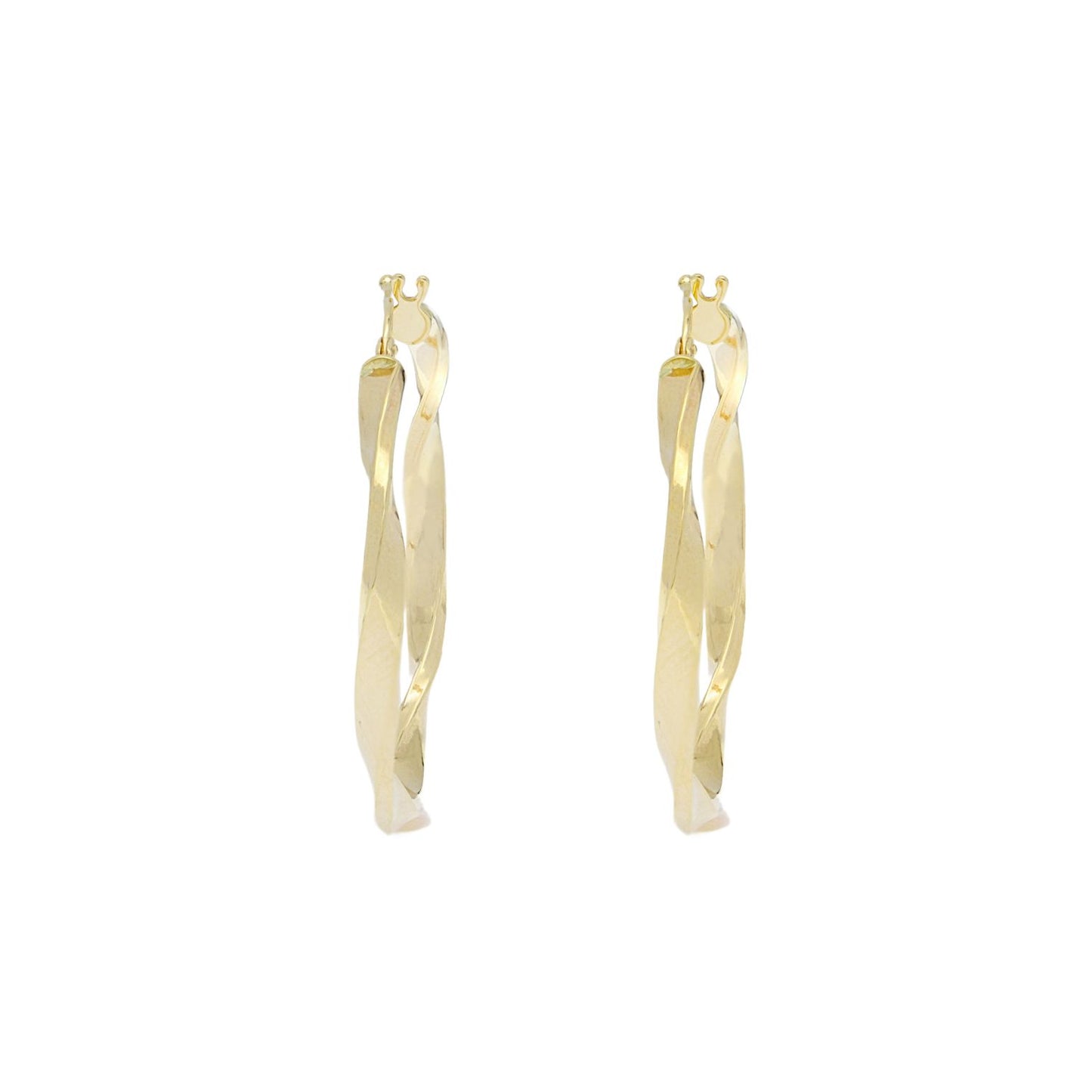 Cercei Aur 14k Creole Ondulate - SORELLY