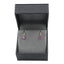Cercei Aur 14k Roz cu Diamante 0.039ct si Rubine 0.966ct