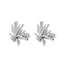 Cercei Aur 14k Alb cu Diamante 0.125ct - SORELLY