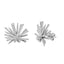 Cercei Aur 14k Alb cu Diamante 0.125ct - SORELLY