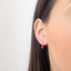 Cercei Aur 14k Roz cu Diamante 0.039ct si Rubine 0.966ct