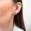 Cercei Aur 14k Fir cu Floare cu Malachit Verde - SORELLY