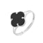 Inel Argint Floare Onix - SORELLY
