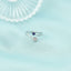 Inel Aur 14k Alb cu Safir 0.150ct si Diamante 0.0350ct