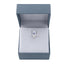 Inel Aur 14k Alb cu Safir 0.150ct si Diamante 0.0350ct