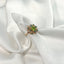 Inel Aur 14k Roz cu Diamante 0.044ct Smarald si Peridot