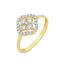 Inel Aur 9k Floare cu Zirconia