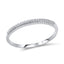 Inel Aur 14k Alb Half Eternity cu Diamante 0.063ct - SORELLY