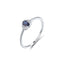 Inel Aur 14k Alb cu Diamante 0.016ct si Safir 0.396ct - SORELLY