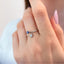 Inel Aur 14k Alb cu Safir 0.150ct si Diamante 0.0350ct