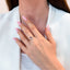 Inel Aur 14k Alb cu Safir 0.150ct si Diamante 0.0350ct