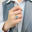 Inel Aur 14k cu Diamante 0.012ct si Blue Topaz 2.330ct - SORELLY