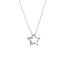 Lant Argint cu Stea Half Cut si Pietre Zirconia