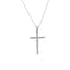 Lant Aur 14k Alb Cruce cu Diamante 0.0693ct - SORELLY