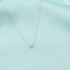 Lant Aur 14k Alb Inima cu Diamante 0.015ct