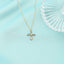 Lant Aur 14k Cruce cu Diamant 0.01ct H/VS1