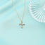 Lant Aur 14k Cruce cu Diamant 0.01ct H/VS1 - SORELLY