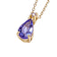 Lant Aur 14k cu Tanzanit 0.400ct si Diamant 0.016ct