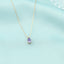 Lant Aur 14k cu Tanzanit 0.400ct si Diamant 0.016ct