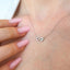 Lant Aur 14k Alb Infinit cu Diamant 0.005ct - SORELLY