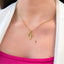 Pandantiv Aur 14k Cruce si Charm Inima