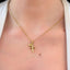 Pandantiv Aur 14k Cruce si Charm Inima