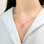 Pandantiv Aur Alb 14k Cruce cu Diamante 0.059ct