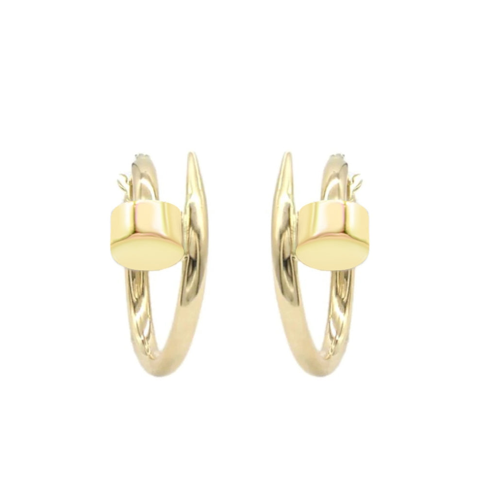 Cercei Aur 14k Tip Cui 1.6cm