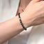 Bratara Aur 14k Snur cu Bile si Hematit Bleumarin 4mm