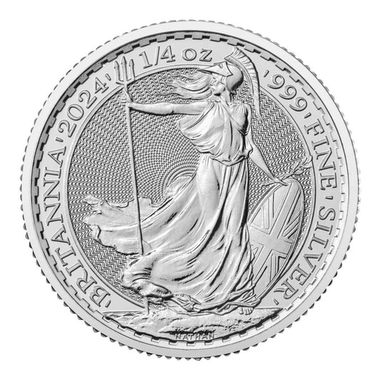 Moneda Argint: 1/4 oz Britannia Charles III 2024