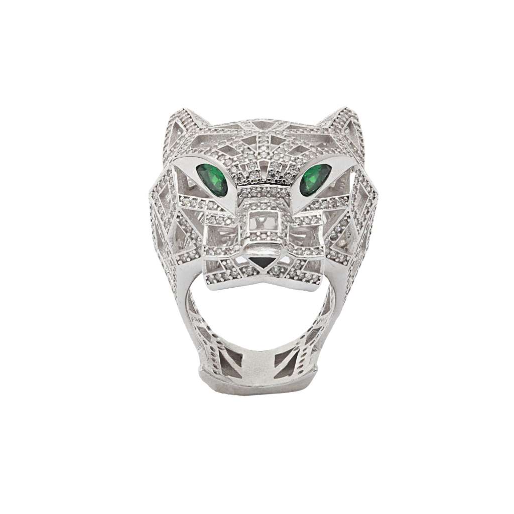Inel Argint Elegant Panther
