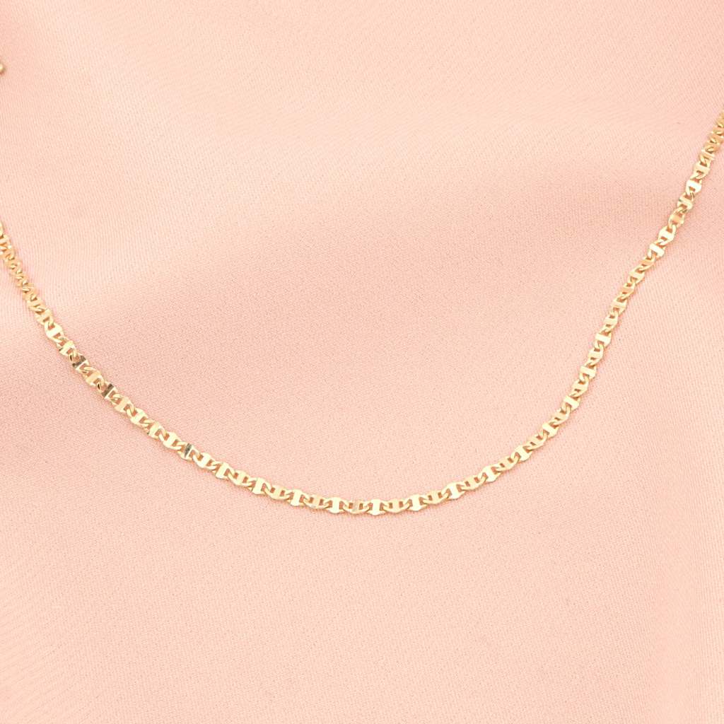 Bratara Unisex Aur 14k cu Zale Modern Sequin Link