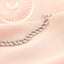 Bratara Argint Cuban Link cu Pietre Zirconia Albe
