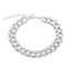 Bratara Argint Cuban Link cu Pietre Zirconia Albe