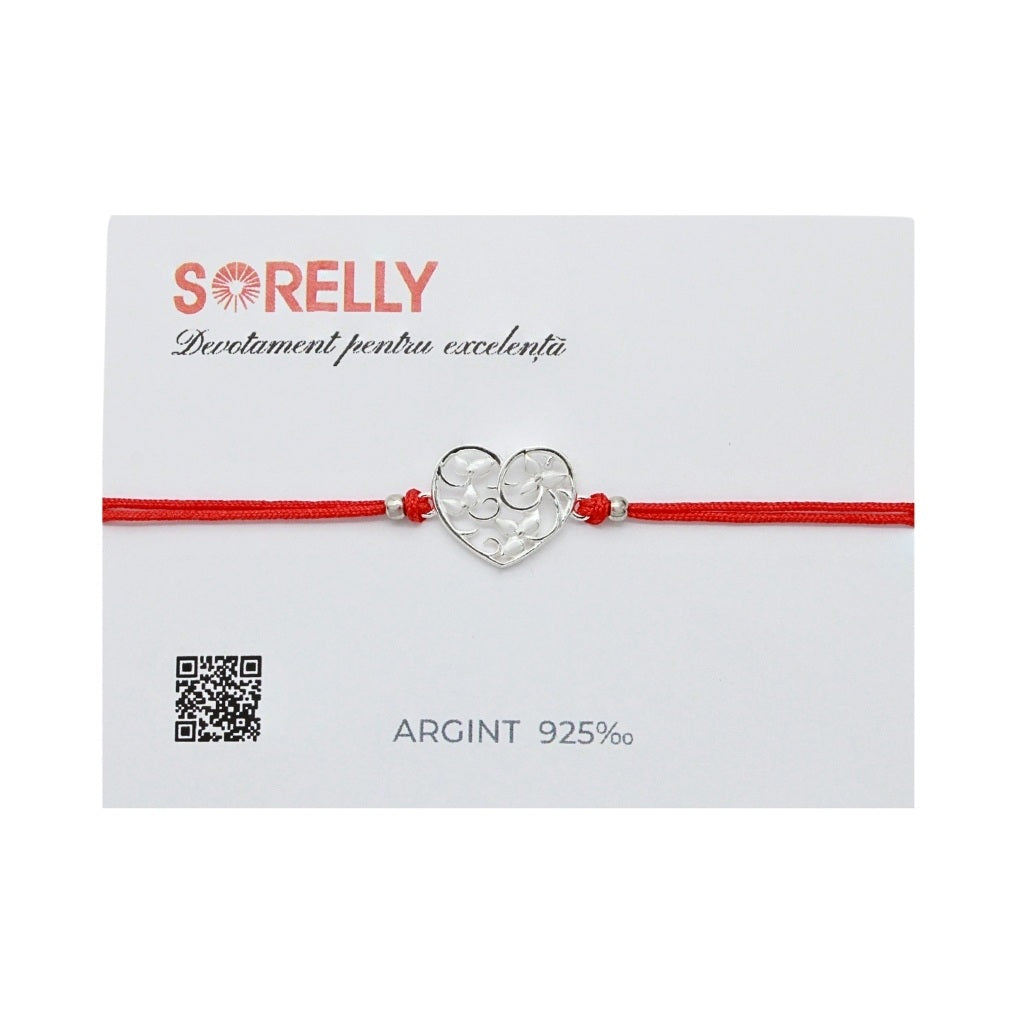 Martisor Bratara Argint Snur Inima